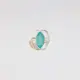 Anel em Prata 925 com Crisoprásio - Paz Interior e Elegância
