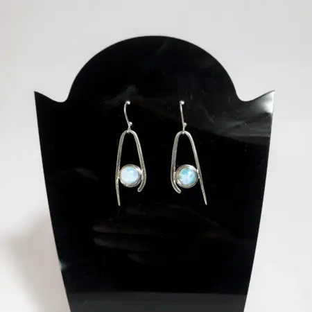 Brincos em Prata 925 com Larimar - O Essência do Oceano