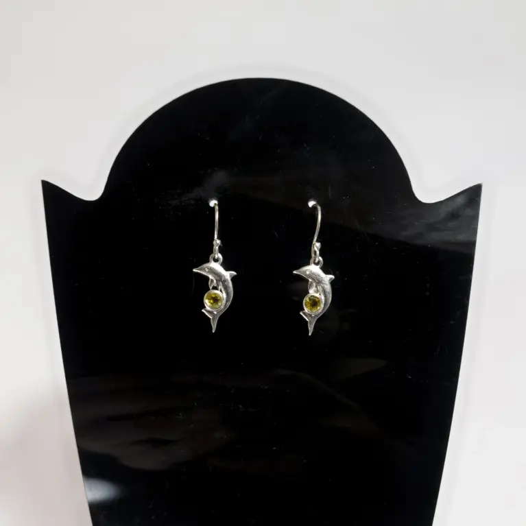 Brincos em Prata 925 com Citrino - Joia do Sol e da Alegria