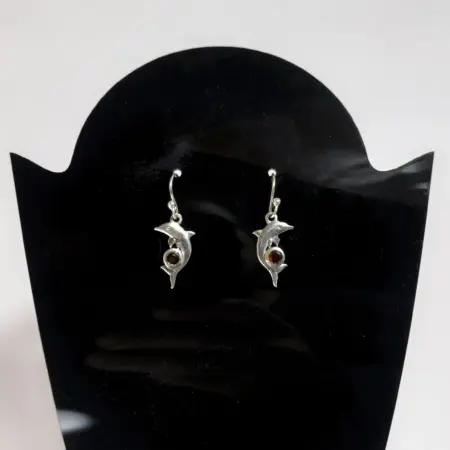 Brincos em Prata 925 com Rubi - Paixão e Vitalidade