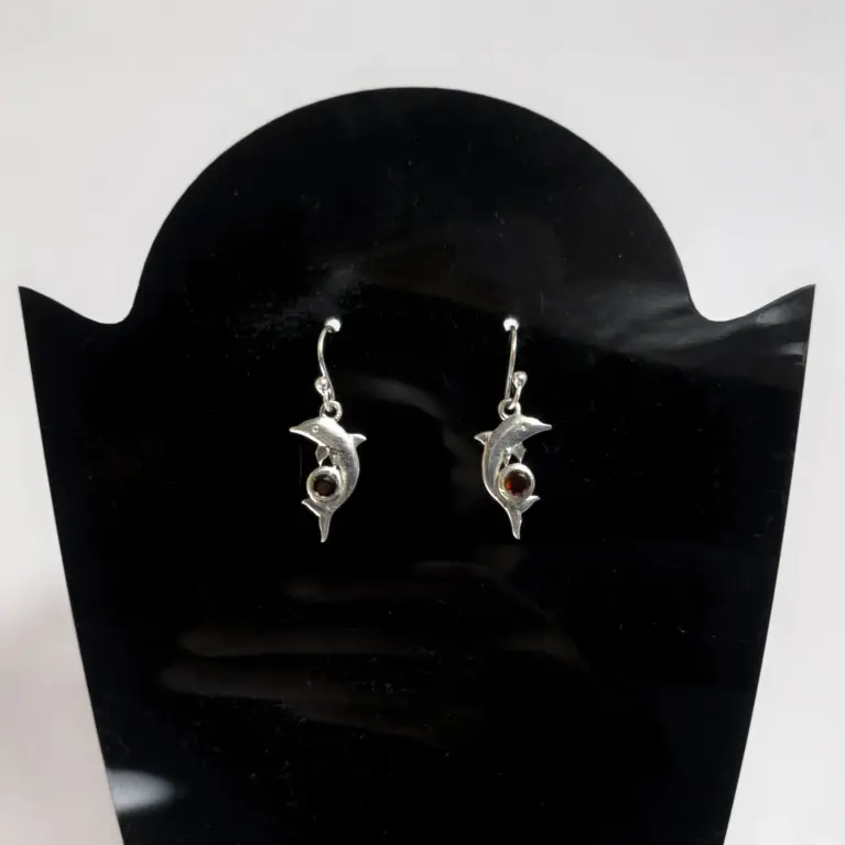 Brincos em Prata 925 com Rubi - Paixão e Vitalidade