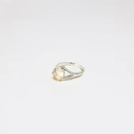 Anel em Prata 925 com Pedra da Luz - Clareza e Iluminação